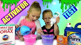 Testing Different ACTIVATORS For SLIME!!! - Which one works best?