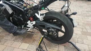 2016 HYOSUNG GT125 RC ENGINE RUN UP BEFORE BREAKING.