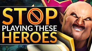 3 MOST PLAYED Heroes that ACTUALLY SUCK?! - Best Meta Tips to RANK UP - Dota 2 Pro Guide