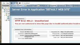 Fis IIS 401.2 Errors