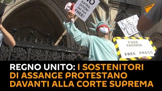 Regno Unito: i sostenitori di #Assange protestano davanti alla Corte Suprema