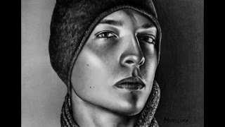 Speed painting. Graphite. Portrait. Monolena. Скоростное рисование. Графика. Портрет