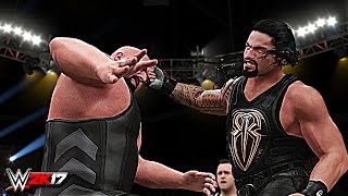 WWE 2K17 - Roman Reigns vs Big Show BLOODY EXTREME RULES MATCH (PS4 & XBOX ONE)