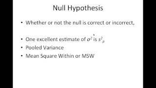 How does ANOVA work
