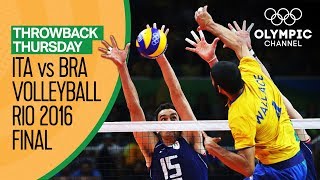 Italy vs Brazil – Men's Volleyball Gold Medal Match at Rio 2016 | Throwback Thursday