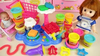 Baby doll and Play doh cake maker toys baby Doli kitchen play