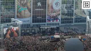 A Drone View of the Canelo vs. Saunders Weigh-In