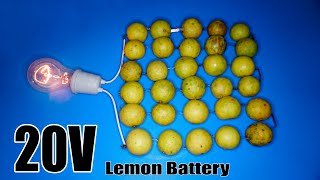 How to make 20V Lemon battery
