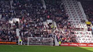 Hearts goal celebration v Hamilton