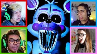 ESTAMOS COM MUITO MEDO!!! - FIVE NIGHTS AT FREDDY'S (4 FACECAMS)