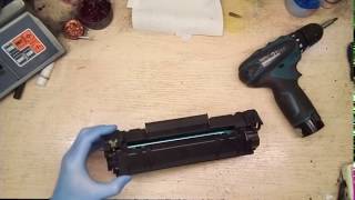 Заправка картриджа HP CF283A // Cartridge refill HP CF283A