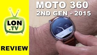 Moto 360 Second Gen Watch Review - New for 2015 - 42mm - Compared to Apple Watch