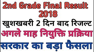 Rpsc 2nd grade final result 2018// Rpsc latest news today//अगले सप्ताह आएगा रिजल्ट
