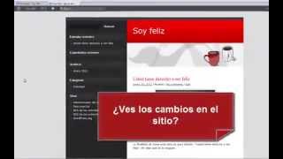 Cambiar el tema Wordpress