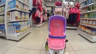 Коляска для кукол прогулочная 3-х колесная Полесье//strollers for dolls