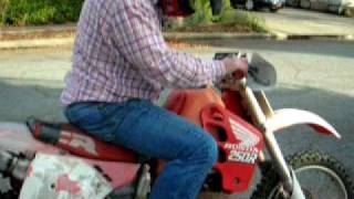 1989 Honda CR250 start after 5 ? years of sitting DSCN0666