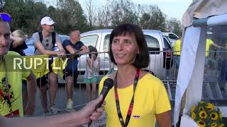 Slovenia: Komenda locals welcome Olympic medalist Pogacar as he returns home