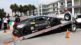 Problemas para bajar un Lamborghini Gallardo Trofeo Blanc Pain - Ciudad de México