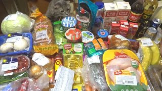 Большая закупка продуктов из АШАНа