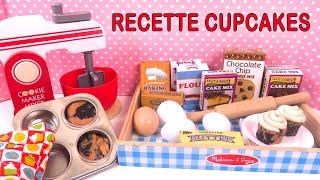 Jeu d’Imitation Cuisine Recette Facile de Cupcakes Ustensiles Ingrédients