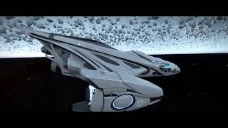 Elite Dangerous. Красота ледяных колец газовых гигантов. Собираю бромеллит.