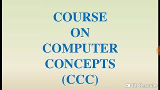 CCC Course on Unacademy