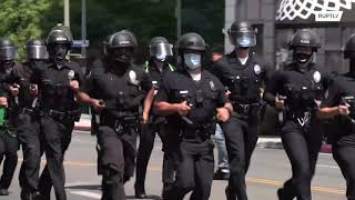 Dozens arrested at pro and anti-trans rights protests in LA