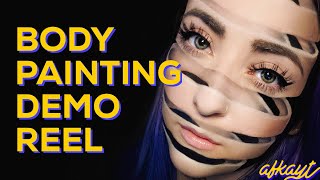 afkayt body painting + makeup demo reel