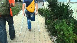 Man with one leg