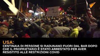 USA: proteste dopo che proprietario di un bar è stato arrestato per aver resistito alle restrizioni