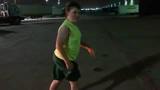 Zane walking without his crutches!! Women truckers