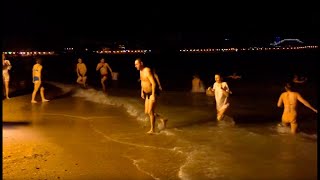 ГЕЛЕНДЖИК. КРЕЩЕНСКИЕ КУПАНИЯ В МОРЕ. НОРД ОСТ! 18 ЯНВАРЯ 2020г.