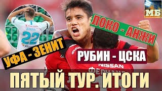 СПАРТАК даст бой в Питере. ЦСКА в порядке. Итоги 5-го тура