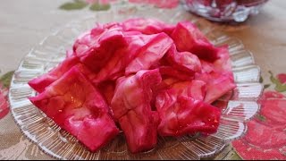 Квашеная Капуста По - Гурийски (По-Грузински со свеклой)Очень вкусно и полезно.