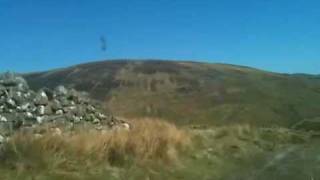 Driving down a Scottish mountain in a Skoda Yeti