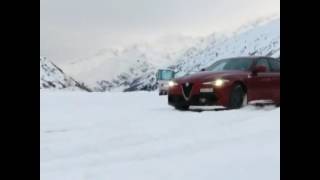 Alfa Romeo Giulia on snow - Spot