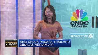 Aksi Unjuk Rasa Di Thailand Dibalas Meriam Air