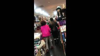 GAY BOY VS GIRL.. BEAUTY SUPPLY STORE FIGHT (F*CK YOUR CR@CKHEAD MOM).