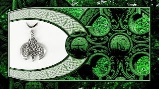 СЕКИРА ~ СИМВОЛИЧЕСКИЙ КУЛОН В ФОРМЕ БОЕВОГО ТОПОРА С КЕЛЬТСКИМ ОРНАМЕНТОМ 3505
