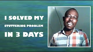 How to stop stuttering in 3 days