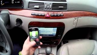 Dension Gateway 500S BT bluetooth phone integration on Mercedes-Benz S-class W220