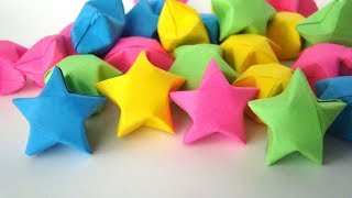 How to Fold a Lucky Star (Instructions) (Easy) (Full HD)