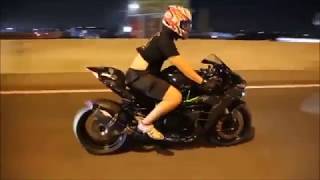 kawasaki ninja H2 .Exhaust Sounds Austin Racing, Daivo ,Akrapovic, Leo Vince & more.. ninja h2.