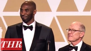 Kobe Bryant & Glen Keane on Winning Best Animated Short Film for 'Dear Basketball' | Oscars 2018