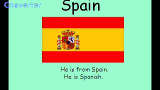 Basic English Vocabulary 26: Countries and Nationalities