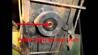 How to Install drive belt on John Deere 265 mower