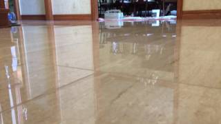 Resurface travertine floor