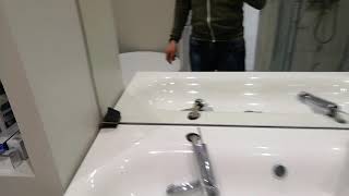 Зеркало в ванную с отверстиями под розетки Владивосток. Зеркало в ванную в притык в нишу Владивосток