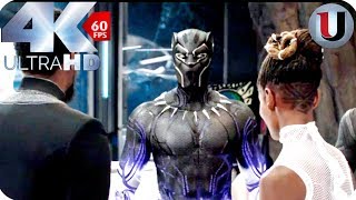 Black Panther -  "New Suit"  T'Challa and Shuri - MOVIE CLIP (4K HD)