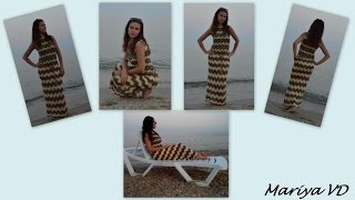 Мои работы. Шикарное платье "МИССОНИ" спицами. МНОГО ФОТО!!! Mariya VD.